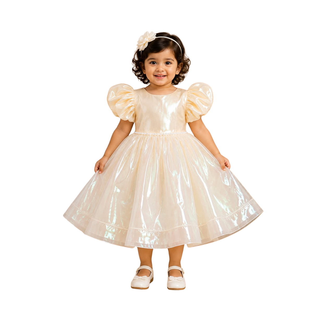 Girls Premium Iridescent Party Wear Dress
