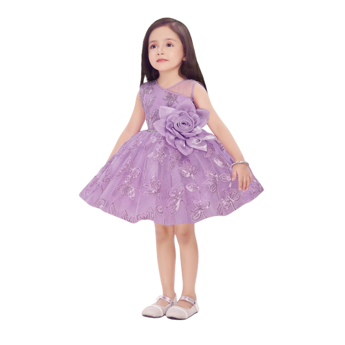 Lavender premium frock