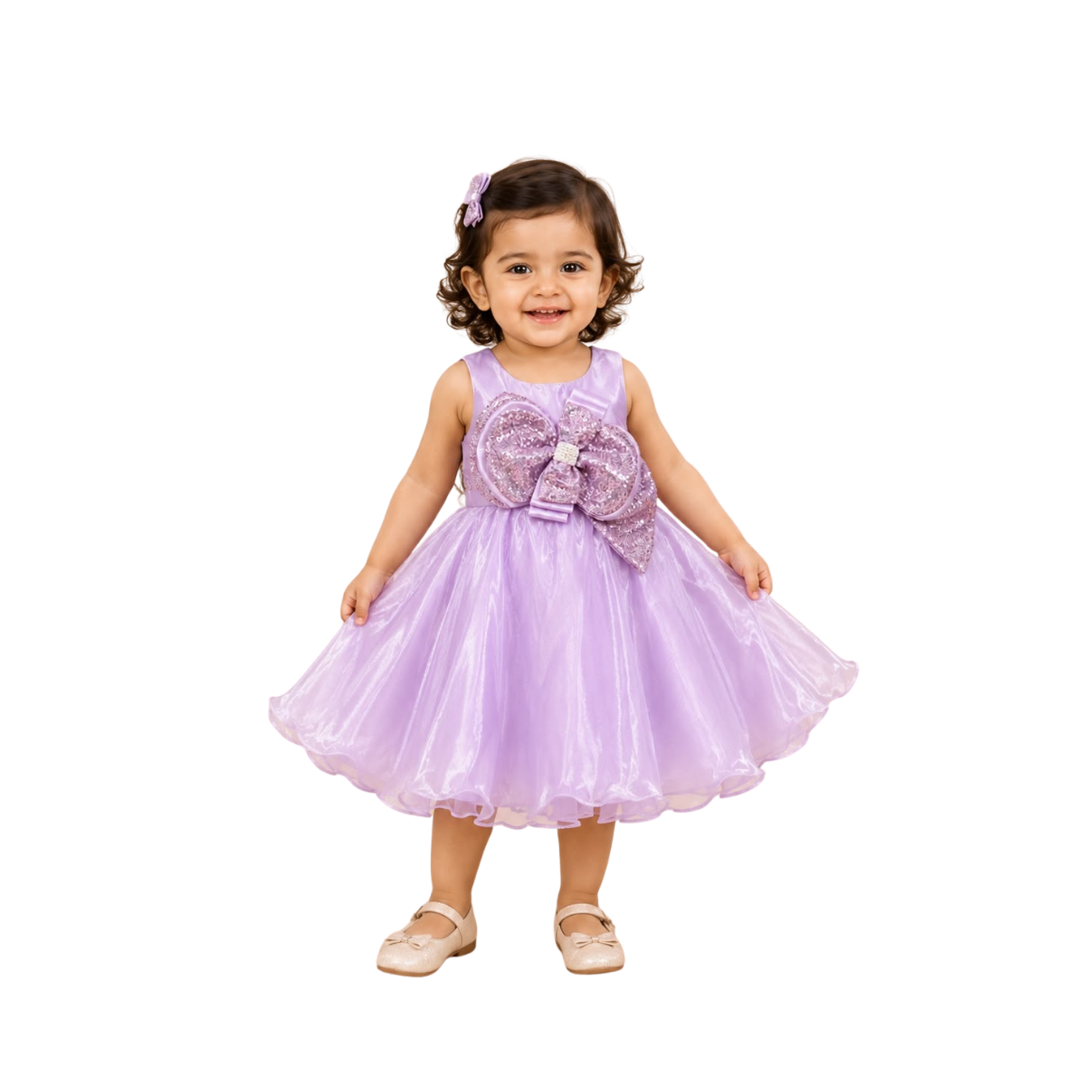 Lavender Sparkle Party Dress for Girls